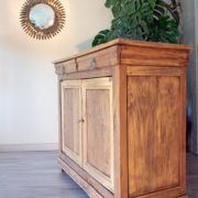 Buffet parisien ancien, Chêne clair brut