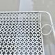 Mathieu Mategot perforated metal plateau, white clover, from the 1950s or 1960s.