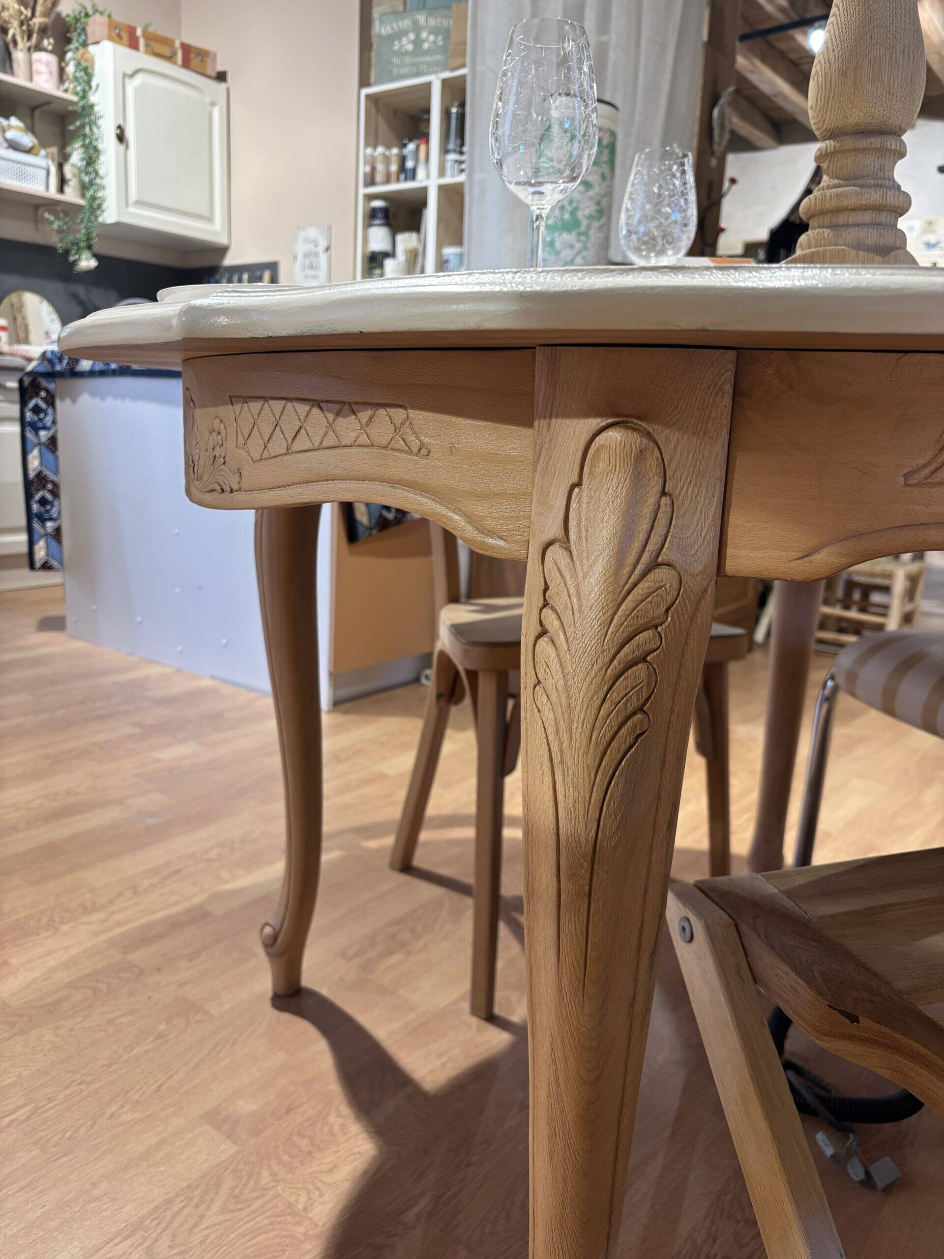 Round table with extension.