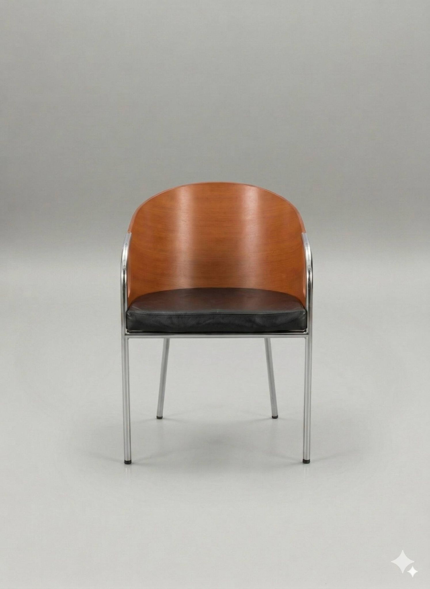 Fauteuil Calligaris – bois courbé & chrome, design italien (x3 dispo)