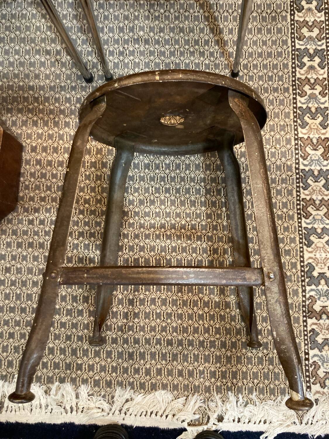 Tabouret d’atelier métallique Nicolle