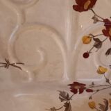 Serving dish, floral decoration, flutes, juice reservoir, English porcelain, Minton
