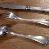 Christofle / 18-piece set, silver-plated metal spatours model