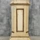 Antique church column on wooden base 135 cm high