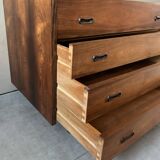 Coiffeuse, commode scandinave en palissandre, années 60