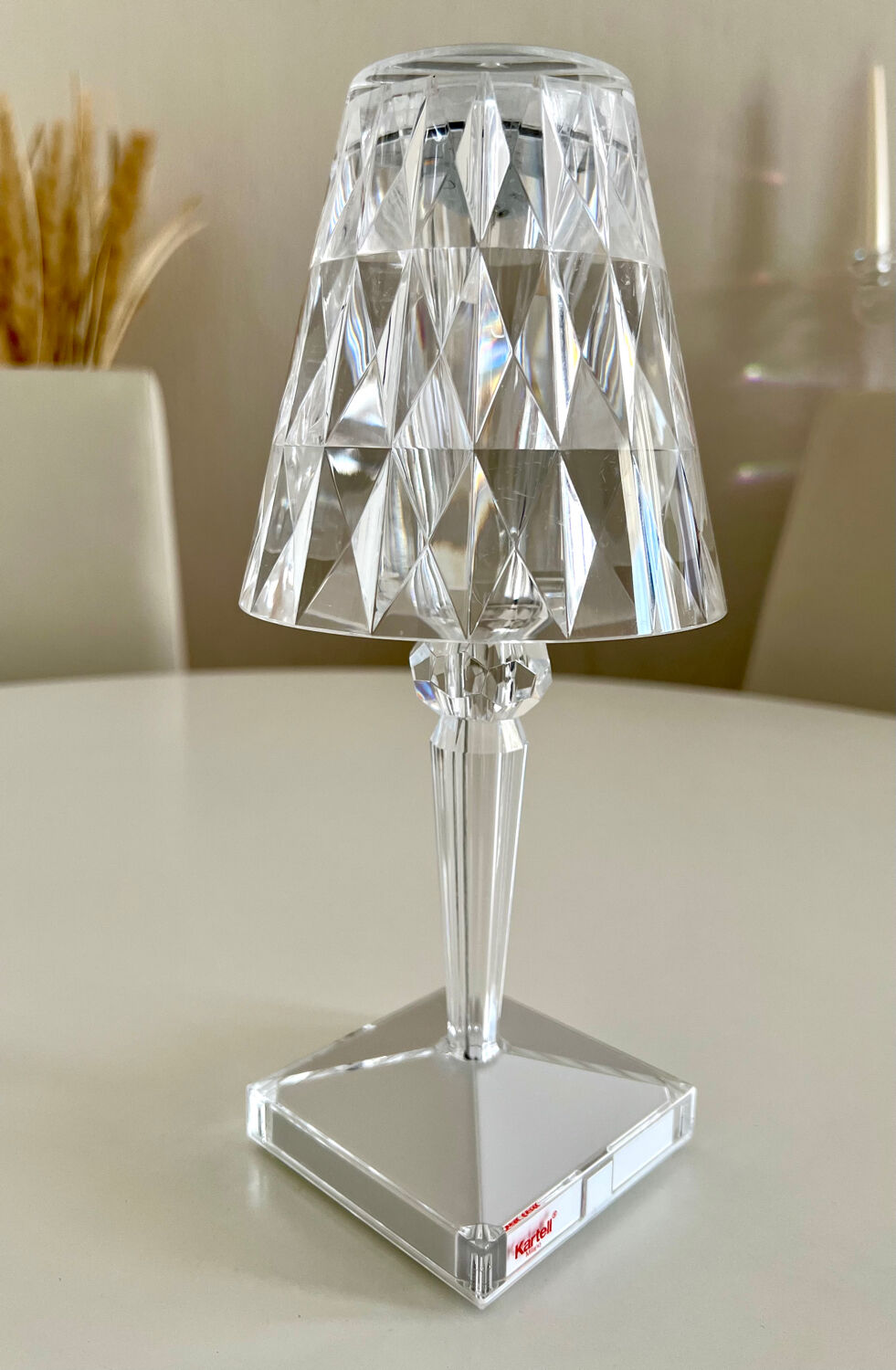 Kartell Original Transparent Battery Lamp – design by Ferruccio Laviani
