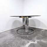 Table de salle à manger Vittorio Introini avec chaises Cuneo 1970