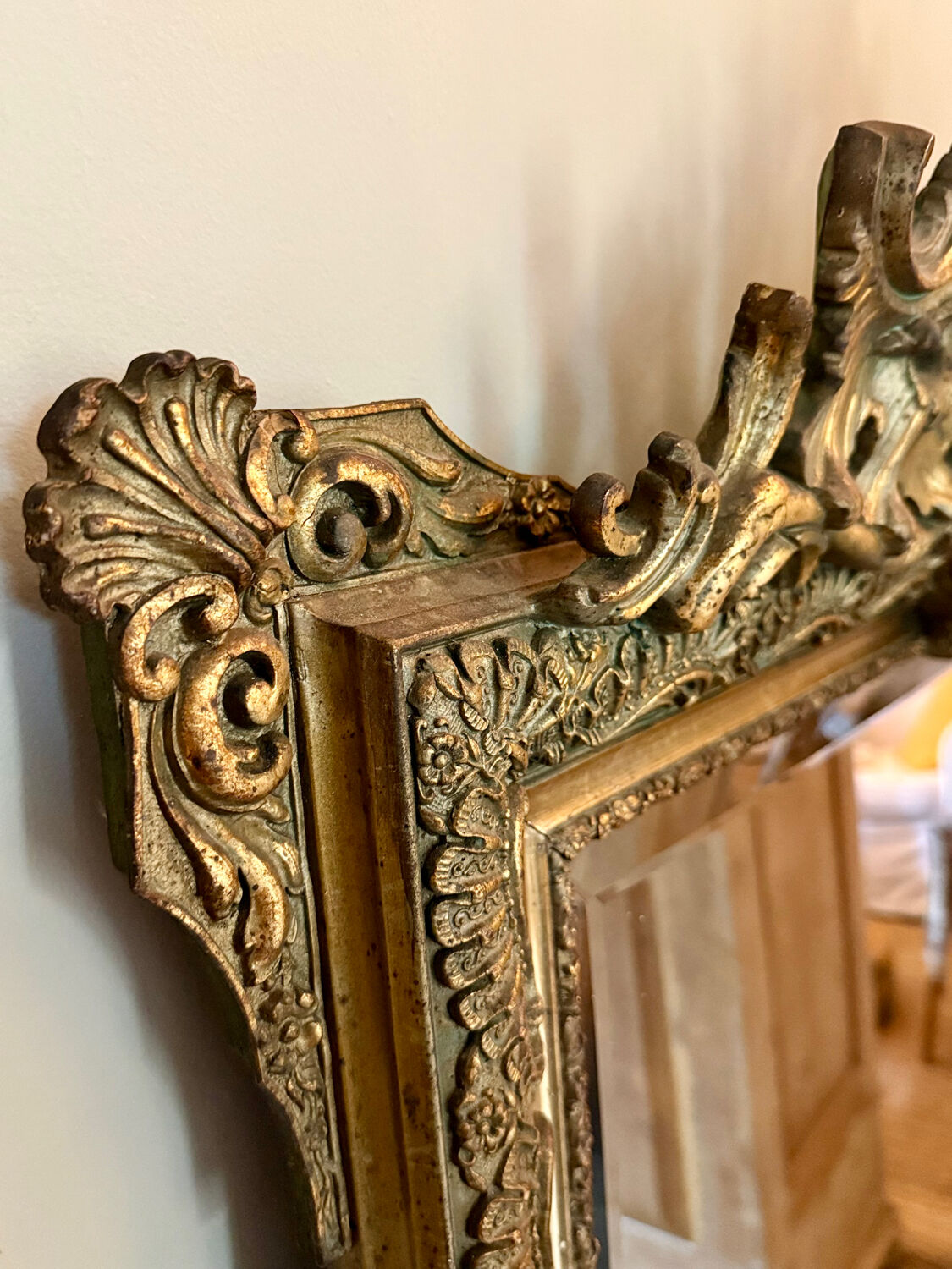 Antique mirror from the Napoleonic era.