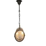 Pendant lamp - Hollywood Regency style - 'Cross' - gold-colored - gilded
