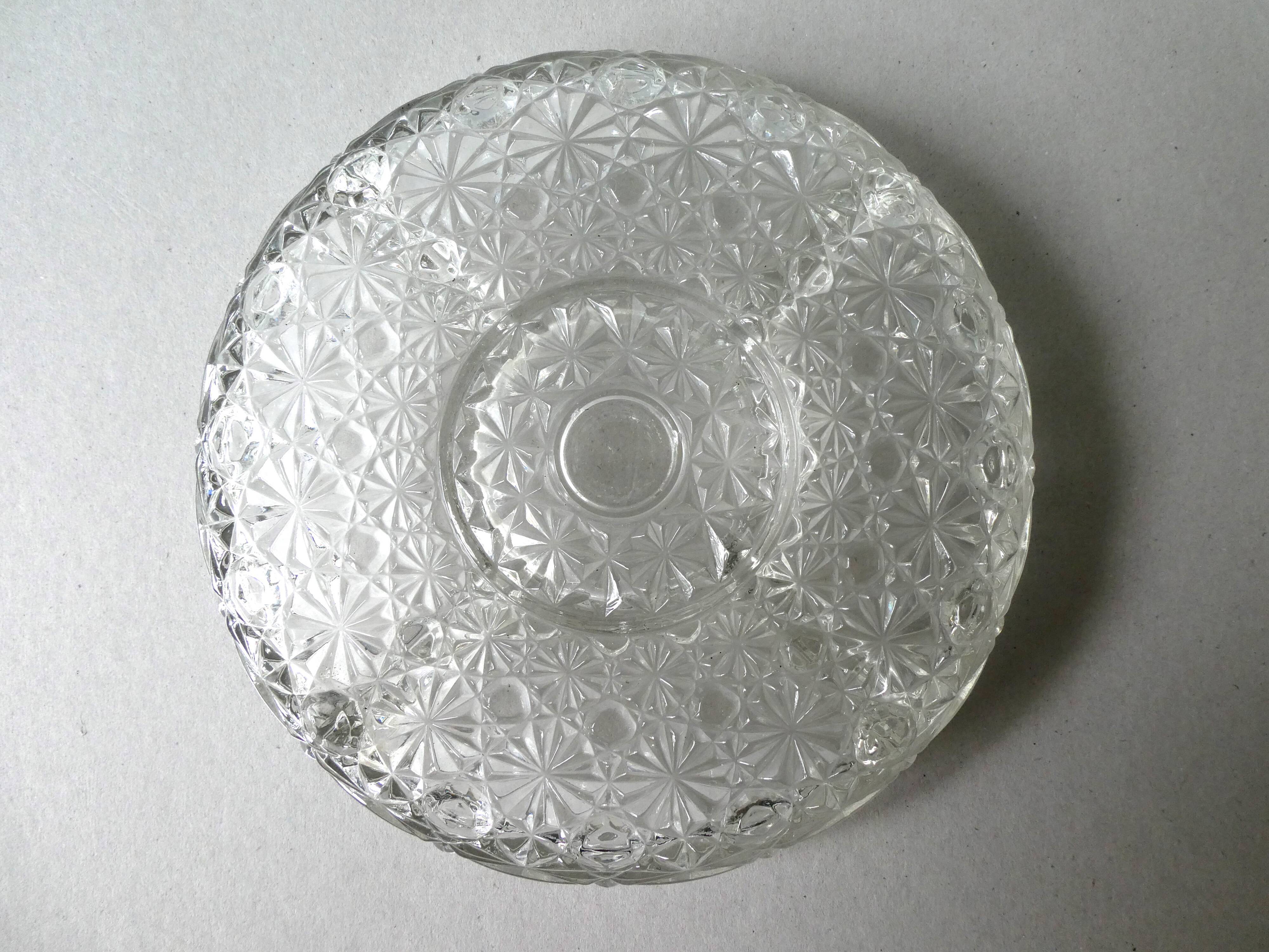 50-year-old carved glass serving plate