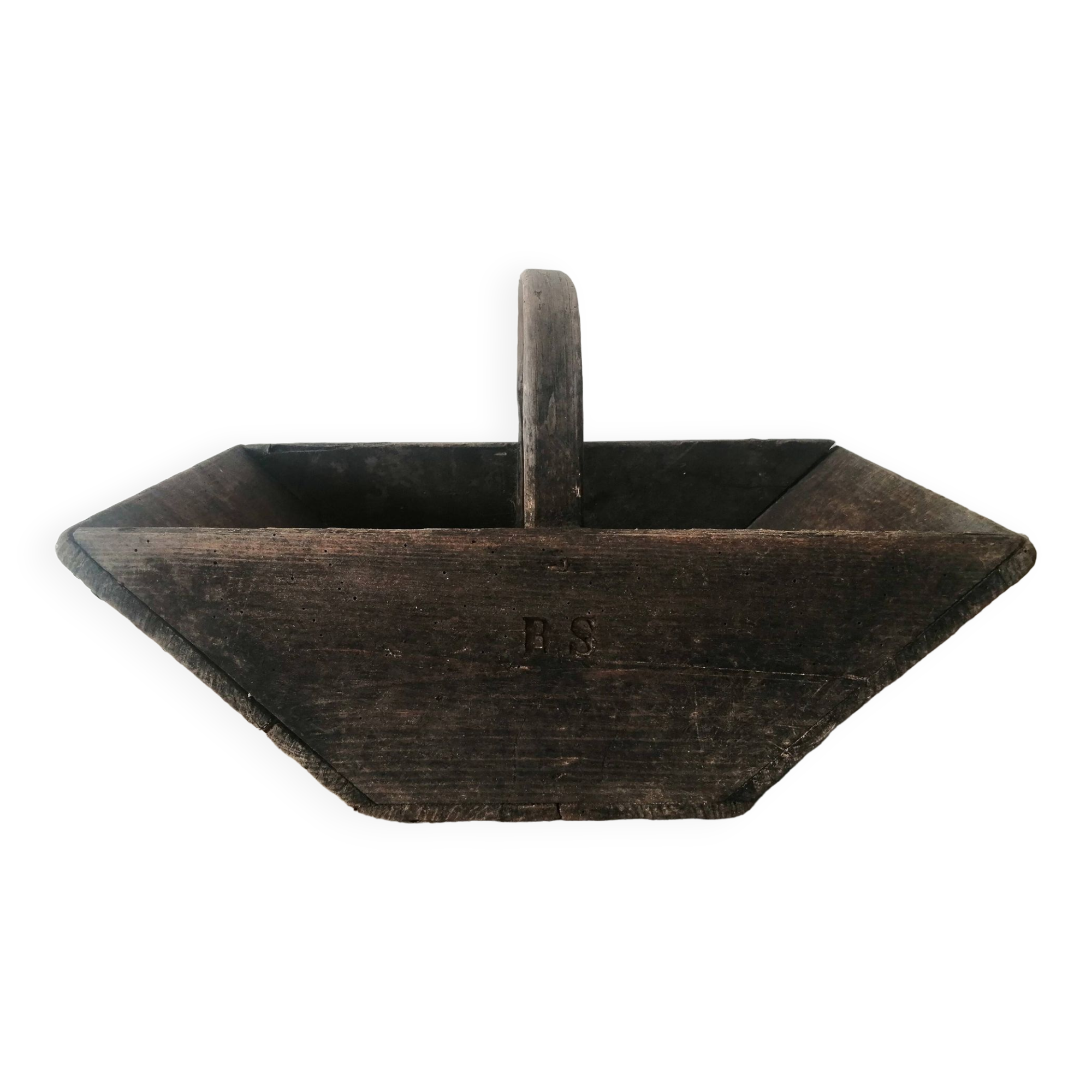 Wooden basket with old harvest from Bordeaux