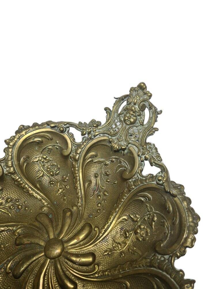 Art Nouveau fruit bowl on stand from Brothers Henneberg, Poland, 1900s