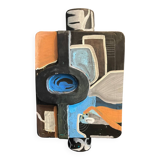Painted Ceramic Sculpture by Olisch