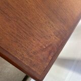 Scandinavian extendable table in teak 149/225x86cm vintage an60