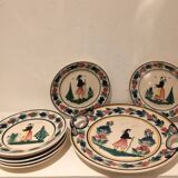 Vintage Quimper plates