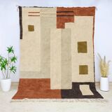 Handmade traditional Moroccan wool rug size 200 x 300 cm