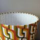 Seventies spirit lamp | psychedelic green/orange lampshade
