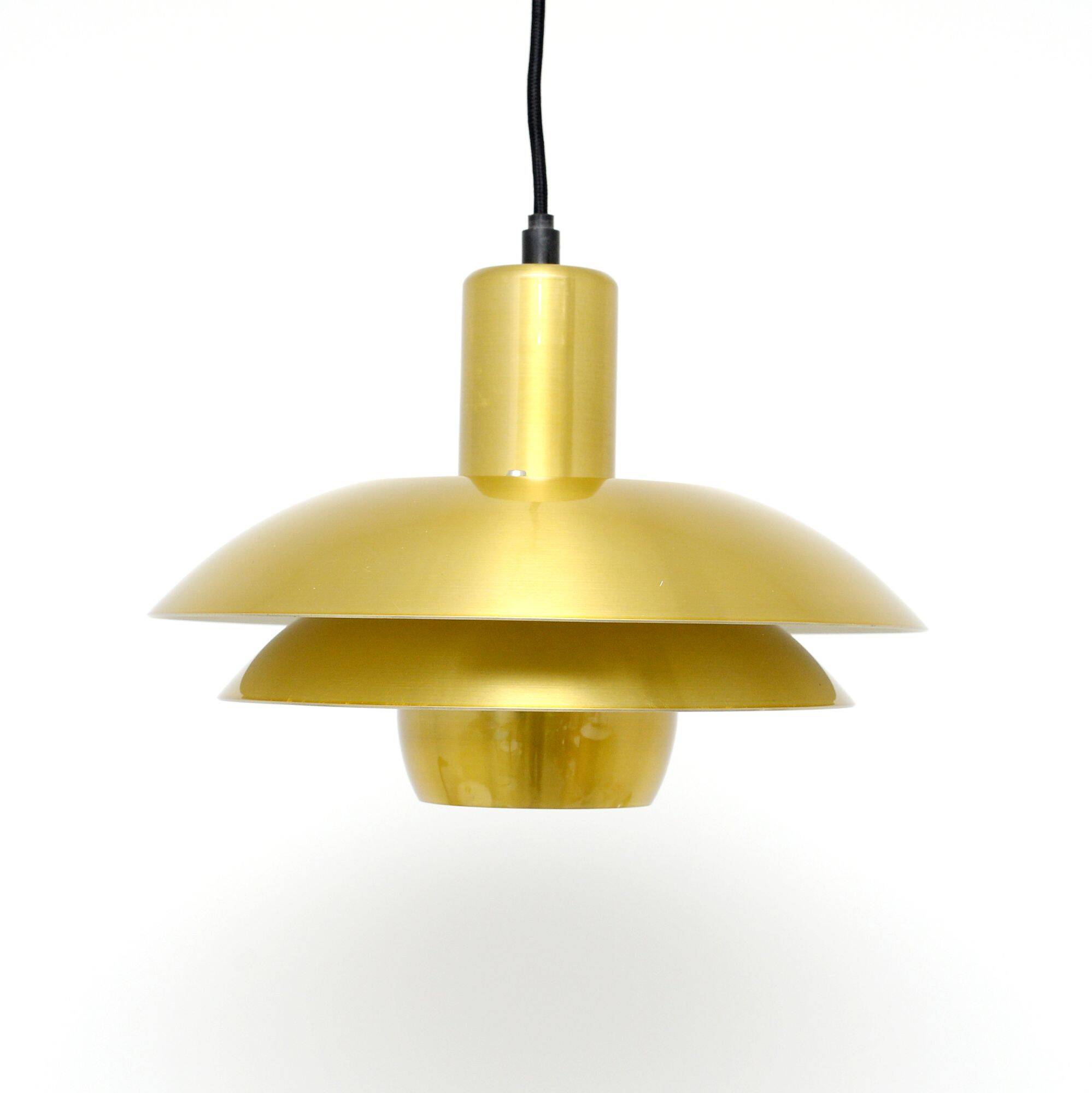 Golden Belux lamp, Denmark 1970s