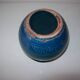 1960s vase by Aldo Londi for Bitossi in "Rimini blue" ceramic.