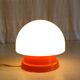 Ceiling light or wall lamp in orange ABS and opal globe - 1970s
