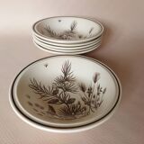 6 WH Grindley “Pinewood” soup plates