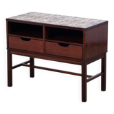 Table de hall en acajou par Severin Hansen, Danemark, années 1950.