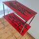 Pair of nesting coffee tables, vintage ceramic furniture.