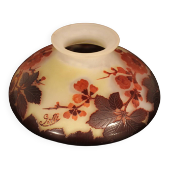 Gallé spinning top vase