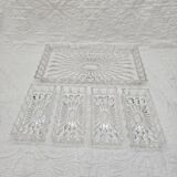 Antique compartmentalized dish in Art Deco crystal