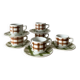 6 Scottish coffee or tea cups Moulin des Loups