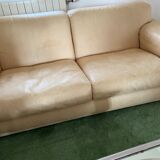 Sofa 2 places light leather DeSede