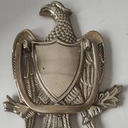Door knocker/American bald eagle. Made of solid brass. Dimensions 15 x 10.