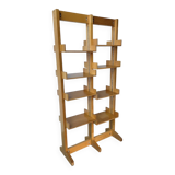 Bookcase on solid beech legs from the 80s