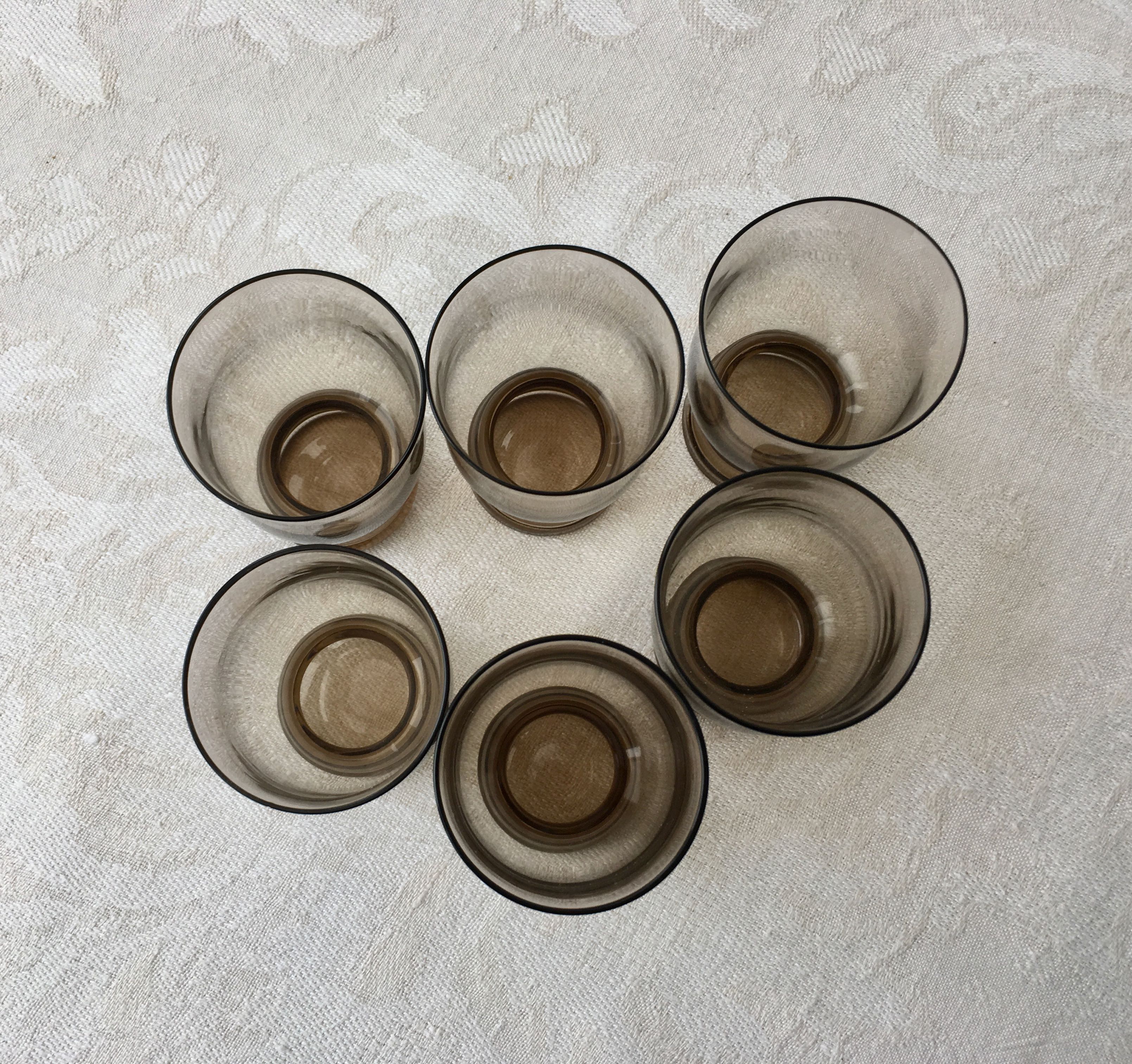 Set de 6 verres à alcool vintage
