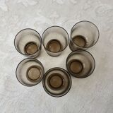 Set de 6 verres à alcool vintage