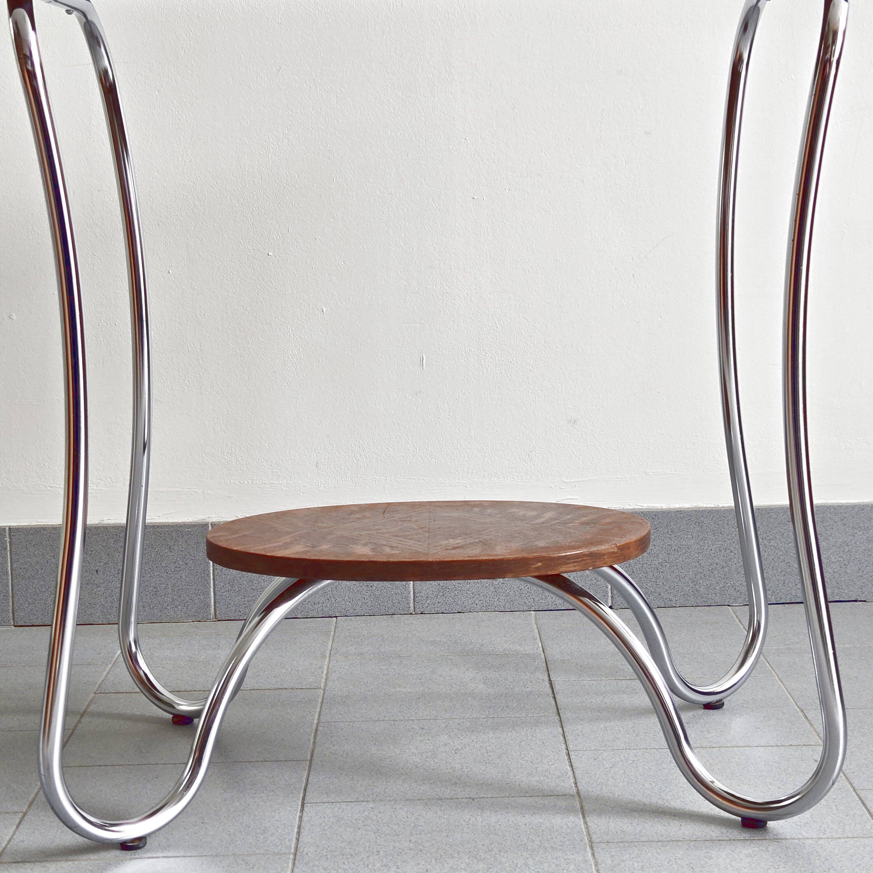 Vintage 1950s pedestal side table