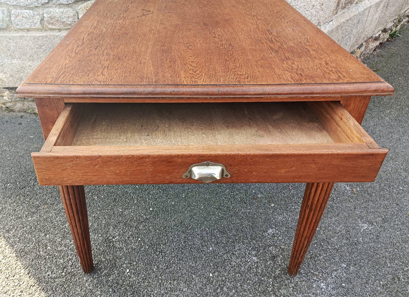 Art Deco table, wood, vintage 1930s