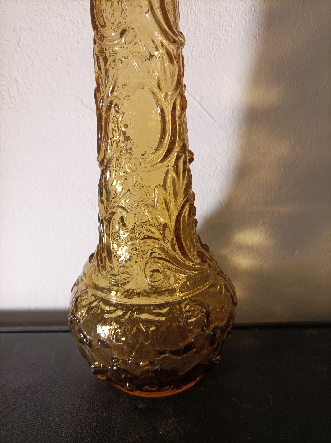 Carafe italienne en verre d'Empoli