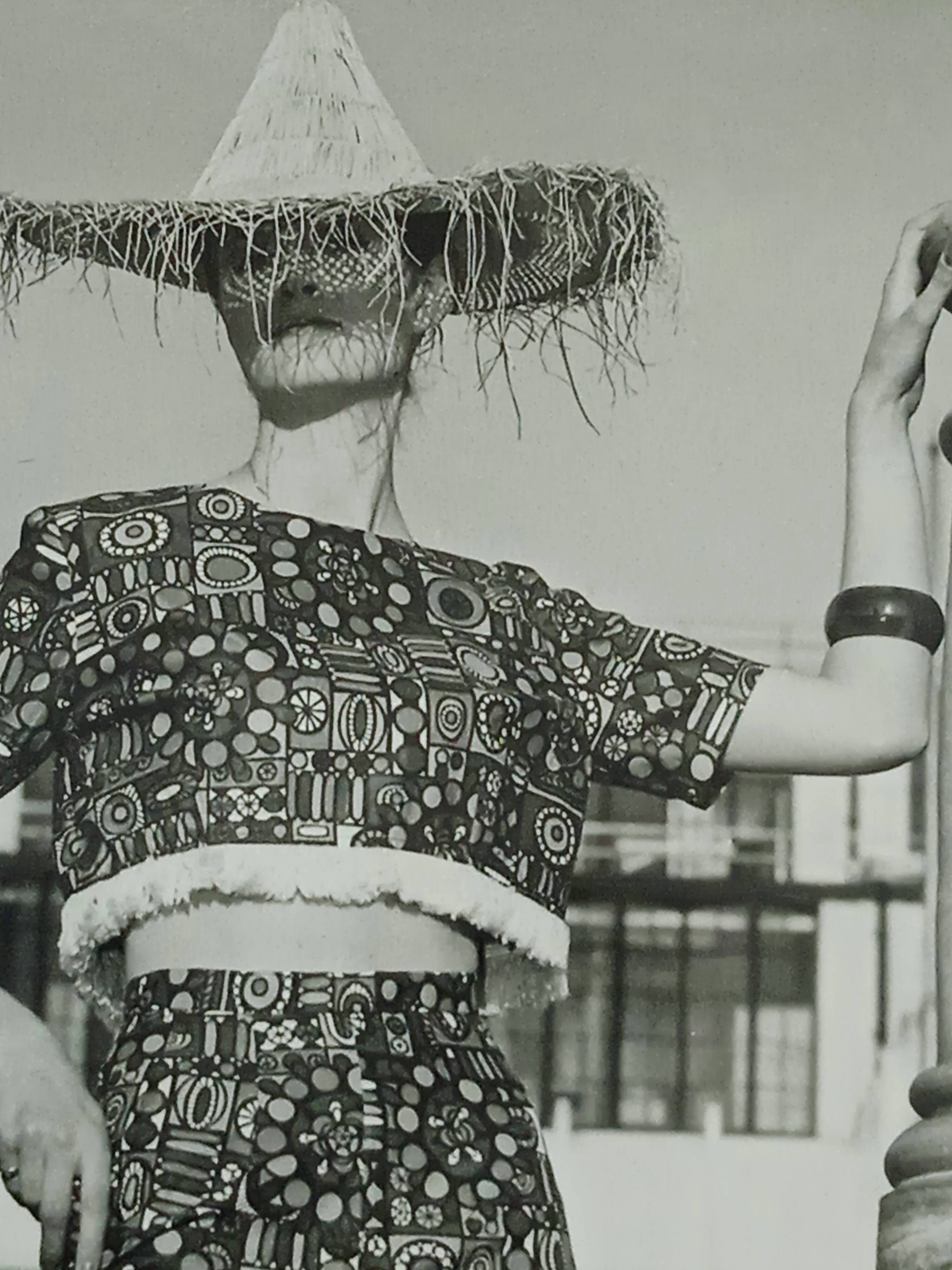 Photographie de mode originale, Londres, années 1960.