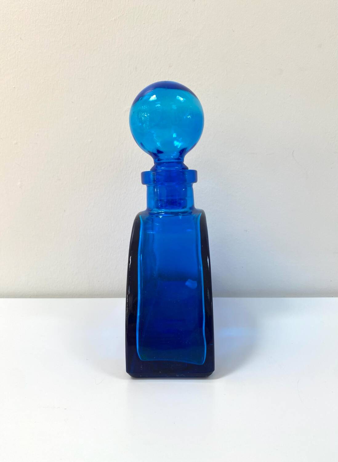 Antique XL bottle / Cobalt blue glass vase