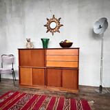Library cabinet showcase modular shelf Oscar by Didier ROZAFFY