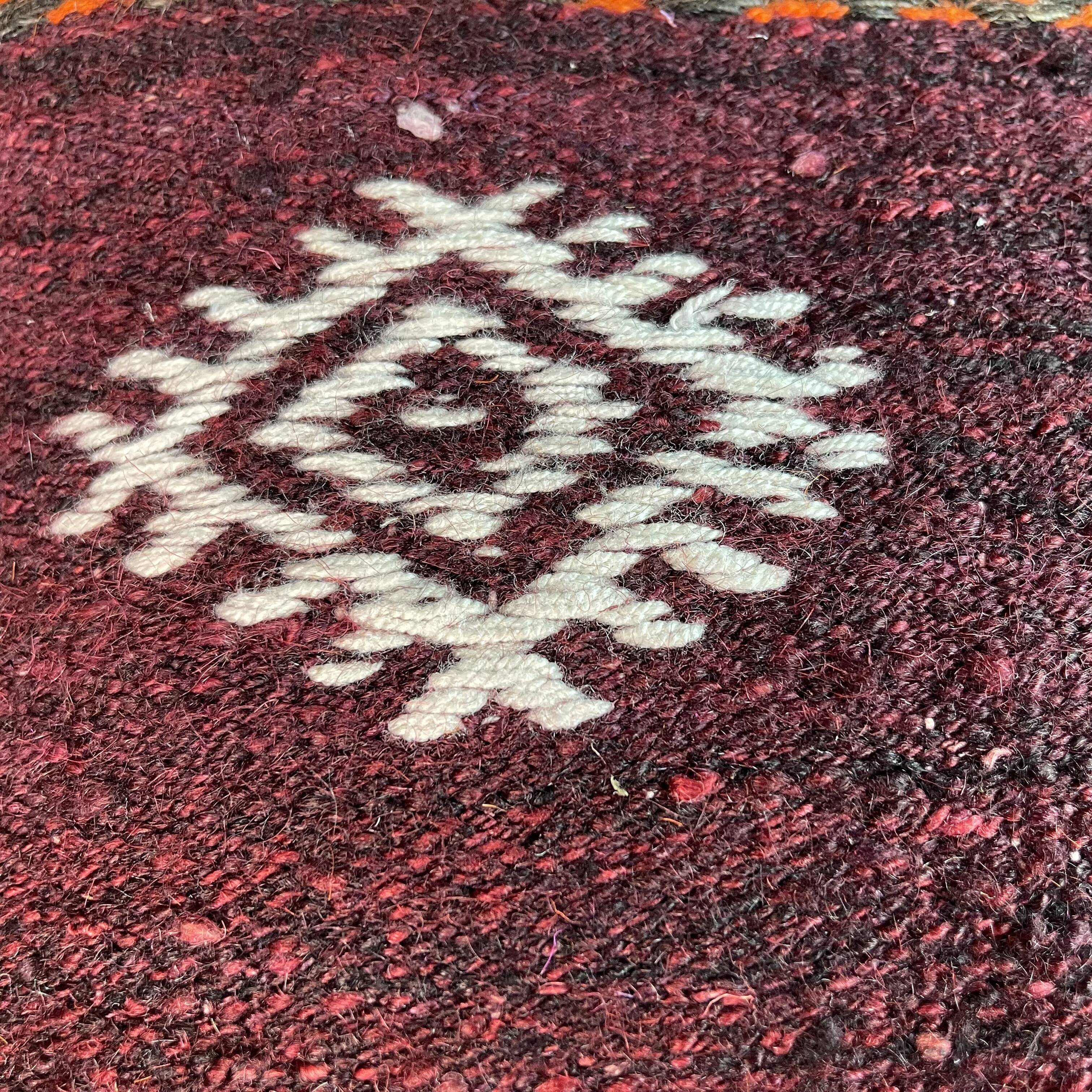 Vintage turkish kilim cushion cover , 40 x 40 cm