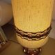 Vintage amphora solar lamp in ceramic with double lighting.