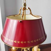 Lampe bouillotte 3 feux en bronze Maison Collange