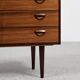 Danish chest of drawers from the 1950s with 4 drawers in rosewood by Kai Kristiansen for FM.