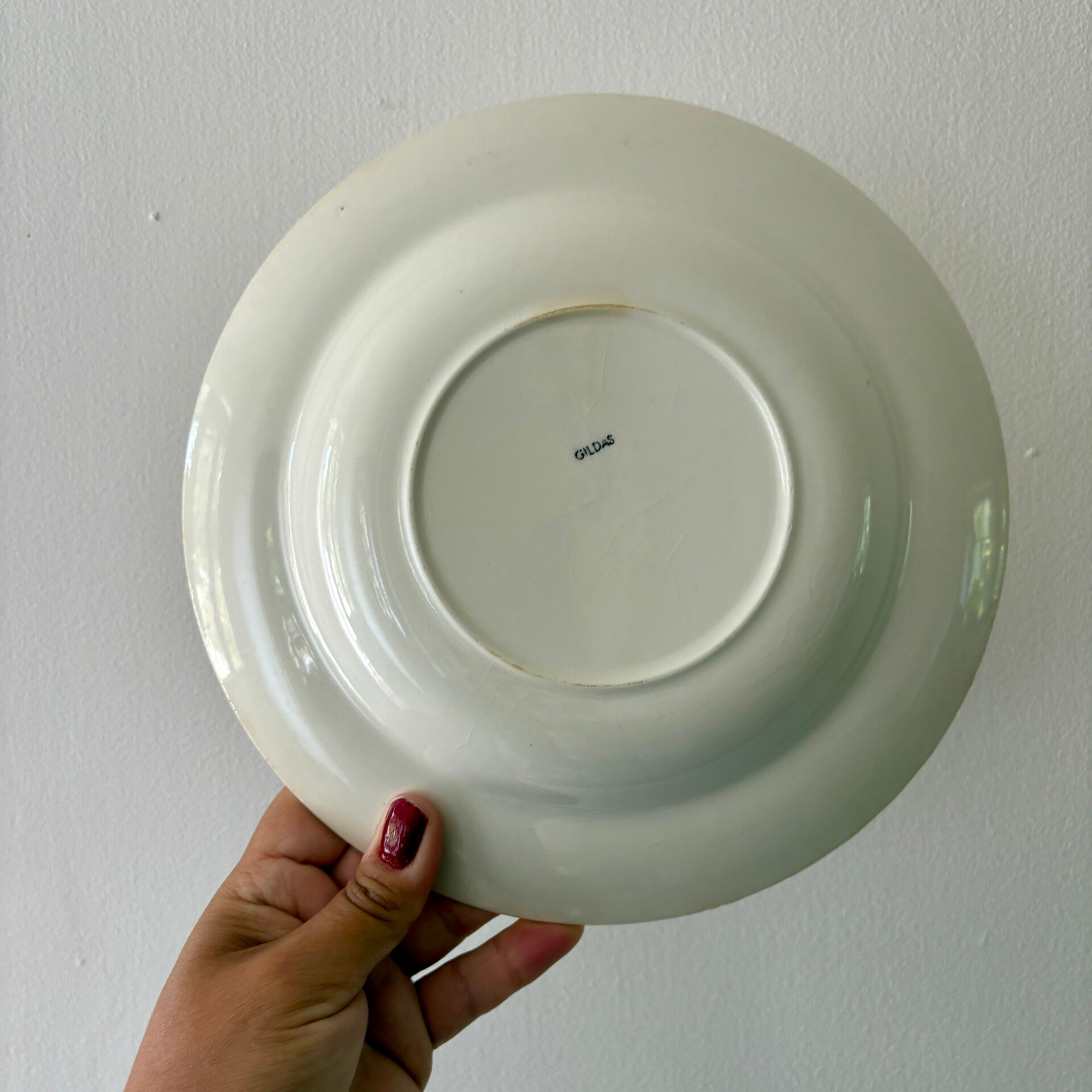 Set of 6 vintage deep plates, Gildas models