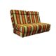 Ensemble de 2 fauteuils/canapés-lits vintage vert orange