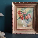 Aquarelle vintage de fleurs, signée Griggs