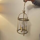 Cylindrical chandelier with 3 lamps