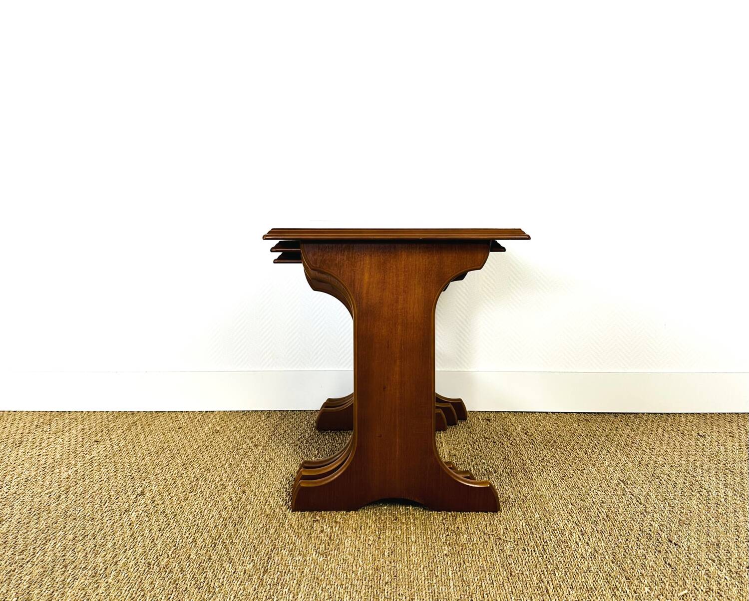 1960s Scandinavian nesting coffee table in teak